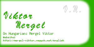 viktor mergel business card
